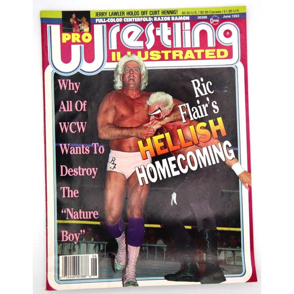 PRO WRESTLING ILLUSTRATED JUNE 1993  - STING /‎ RICK FLAIR/ JERRY LAWLER
